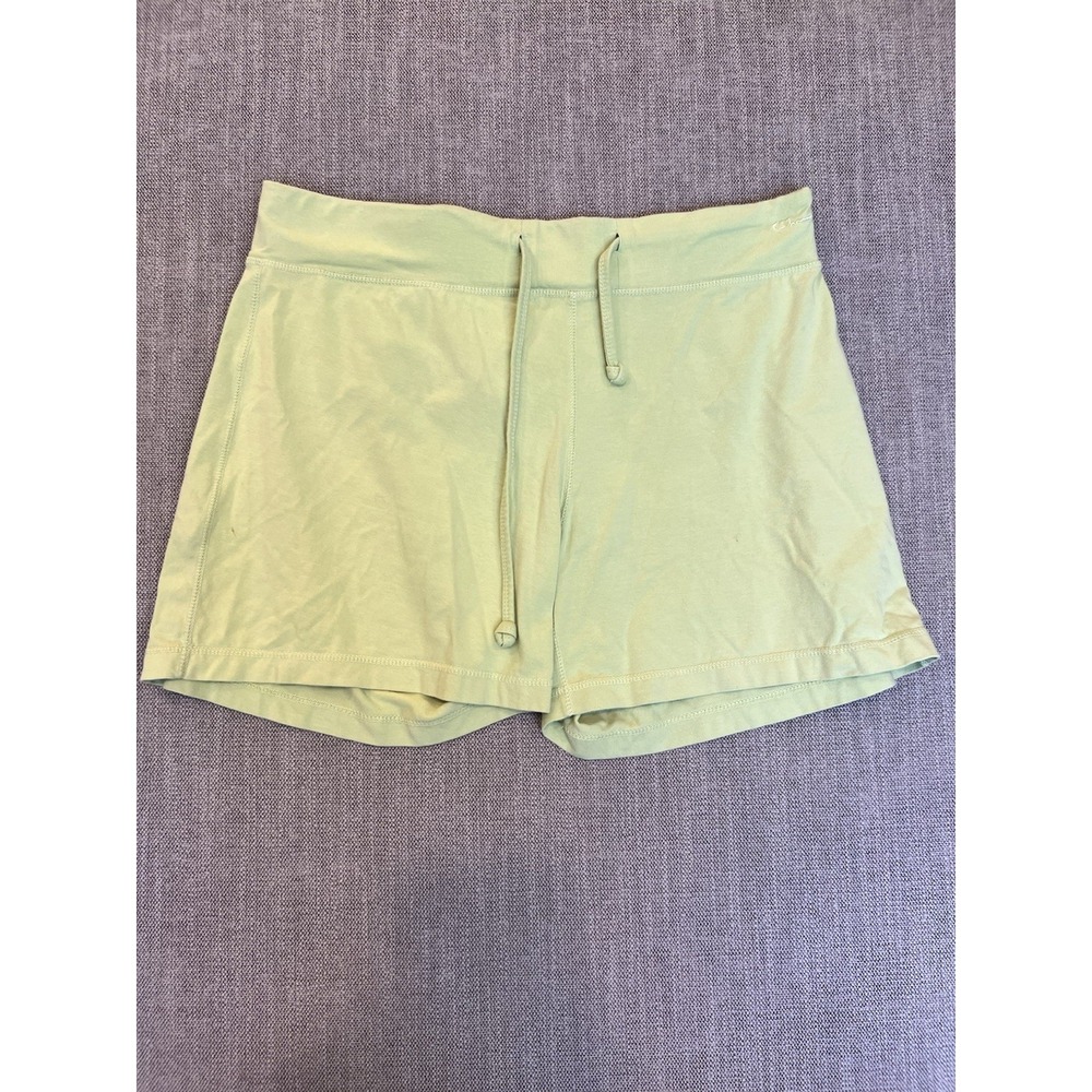 Champion Organics Women's Medium Athletic Shorts Green Drawstring